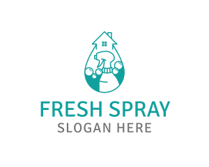 House Cleaning Spray logo design