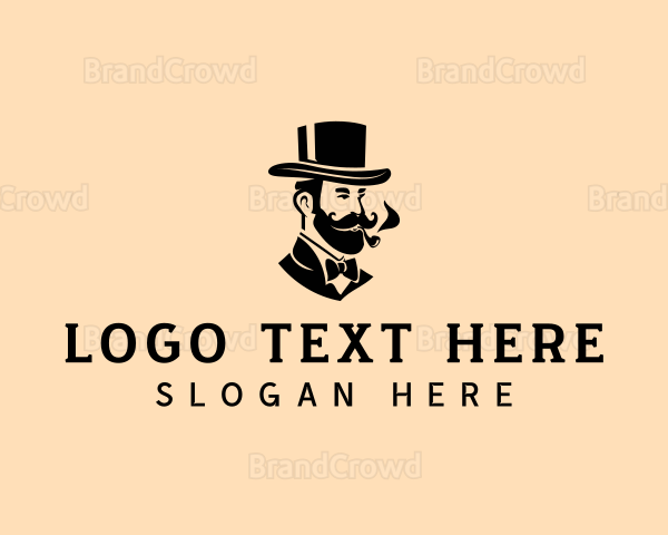 Gentleman Smoking Pipe Logo