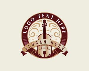 Orchestra - Violin Musical Orchestra logo design