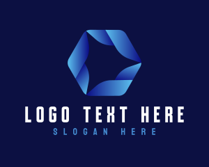 Crypto - Hexagon Abstract Business logo design