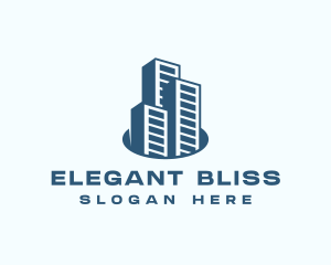 Commercial Building Real Estate Logo