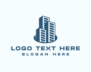 Commercial Building Real Estate Logo