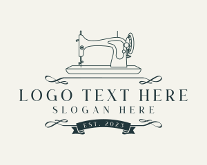 Machine - Seamstress Sewing Machine logo design