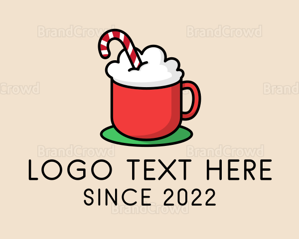 Candy Cane Drink Logo