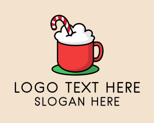 Candy Cane Drink  Logo