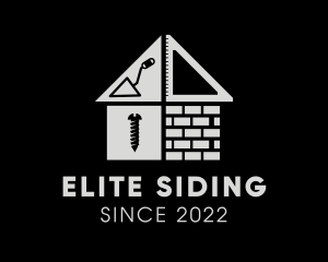 Siding - Brick Home Construction Builder logo design