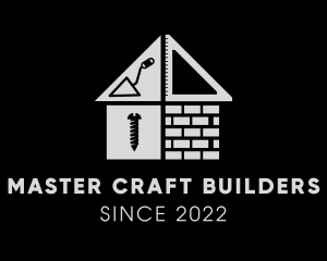 Builder - Brick Home Construction Builder logo design