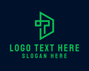 Letter Td - Finance Technological Business logo design