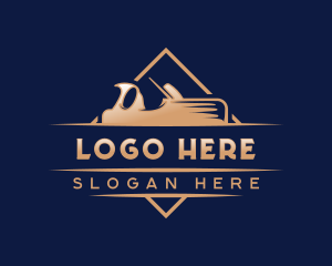 Upholstery - Woodwork Carpentry Planer logo design