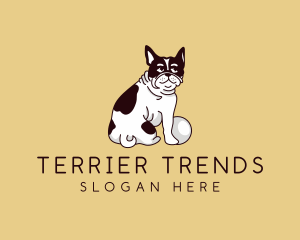 Boston Terrier Dog logo design