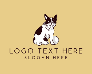 Puppy - Boston Terrier Dog logo design