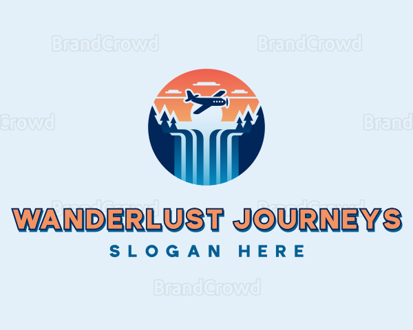Waterfall Resort Airplane Logo