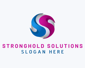 Professional Sphere Letter S logo design