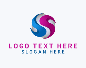 Networking - Professional Sphere Letter S logo design