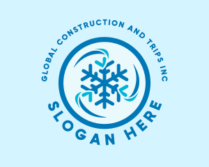 Industrial Snowflake Refrigeration Logo