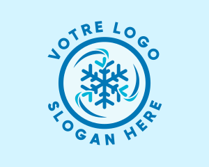 Industrial Snowflake Refrigeration Logo