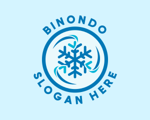 Wind - Industrial Snowflake Refrigeration logo design