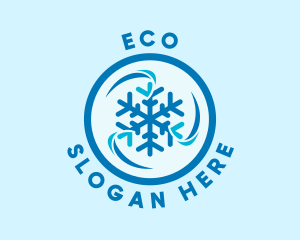 Wind - Industrial Snowflake Refrigeration logo design