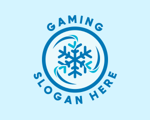 Fan - Industrial Snowflake Refrigeration logo design