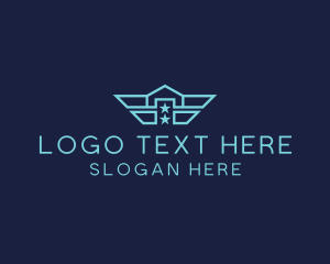 Leasing - Navy Wing House logo design