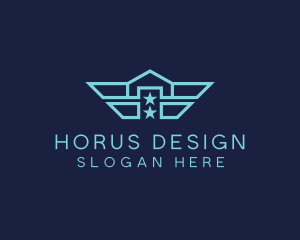 Navy Wing Home logo design