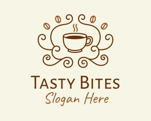Delicious - Coffee Cup Cafe logo design