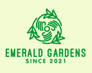 Green Hand Lawn Care  logo design