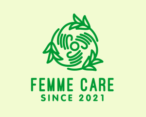 Green Hand Lawn Care  logo design