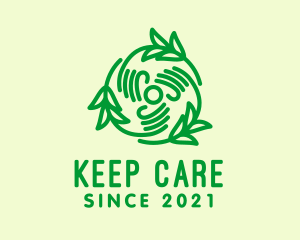 Green Hand Lawn Care  logo design