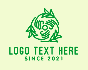Lawn Maintenance - Green Hand Lawn Care logo design