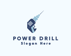 Power Driller Tool logo design