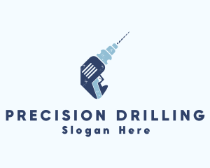 Drilling - Power Driller Tool logo design