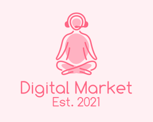 Online - Online Meditation Class logo design