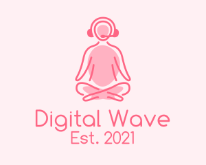 Online - Online Meditation Class logo design
