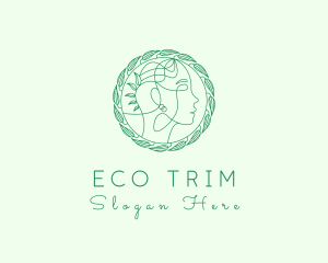 Eco Natural Face logo design