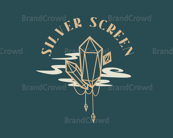 Whimsical Diamond Crystals Logo