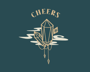 Whimsical Diamond Crystals Logo