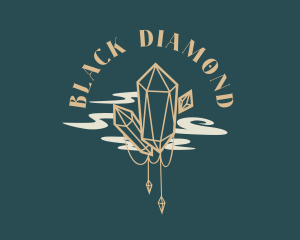 Whimsical Diamond Crystals logo design