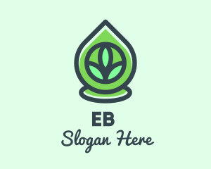 Extract - Green Bio Oil Droplet logo design