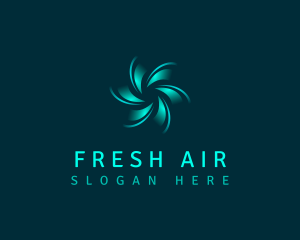 HVAC Air Spin logo design