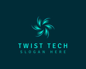 Twist - HVAC Air Spin logo design