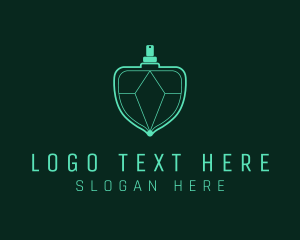 Bottle - Emerald Gem Perfume logo design