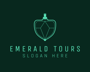 Emerald Gem Perfume logo design