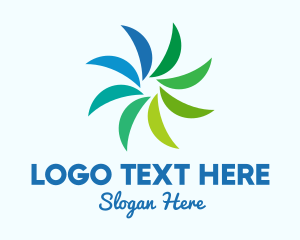 Modern - Tropical Leaves Brand logo design