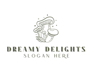 Whimsical - Organic Mushroom Farm logo design