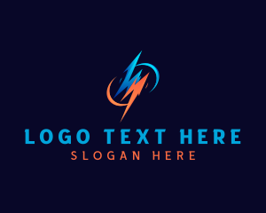 Voltage - Lightning Energy Electrical logo design