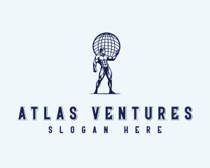 Atlas - Globe Sphere Atlas logo design