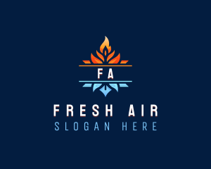 Fire Ice Ventilation logo design