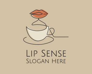 Lip - Lip Coffee Cup Scribble logo design