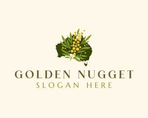 Australia Golden Wattle logo design